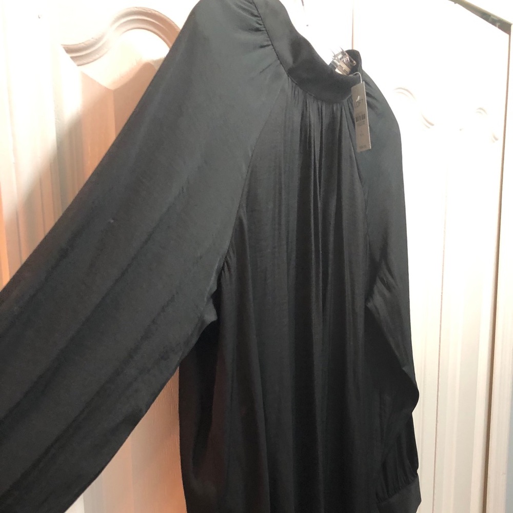 LOFT - Black blouse (large) NWT